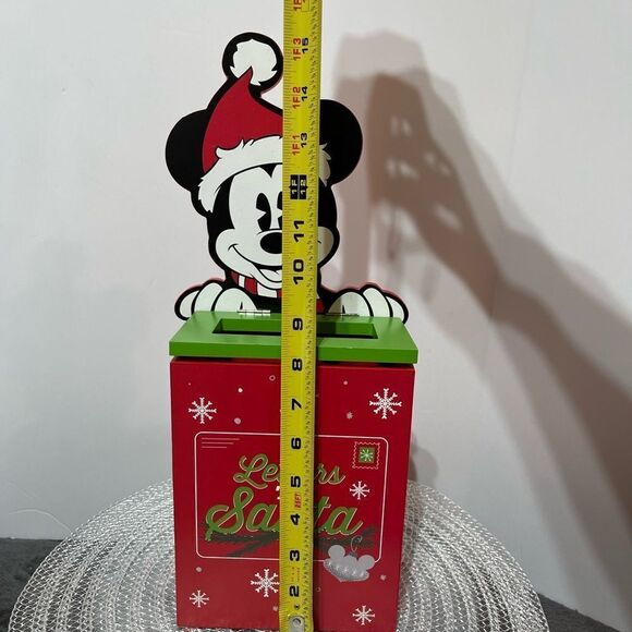 Disney Mickey Mouse Wooden Letters to Santa Box NWT - Picture 9 of 13